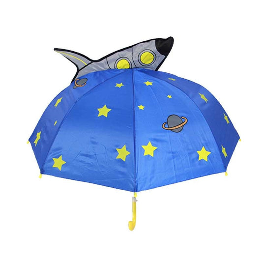 3-D Spaceship and Night Sky Umbrella