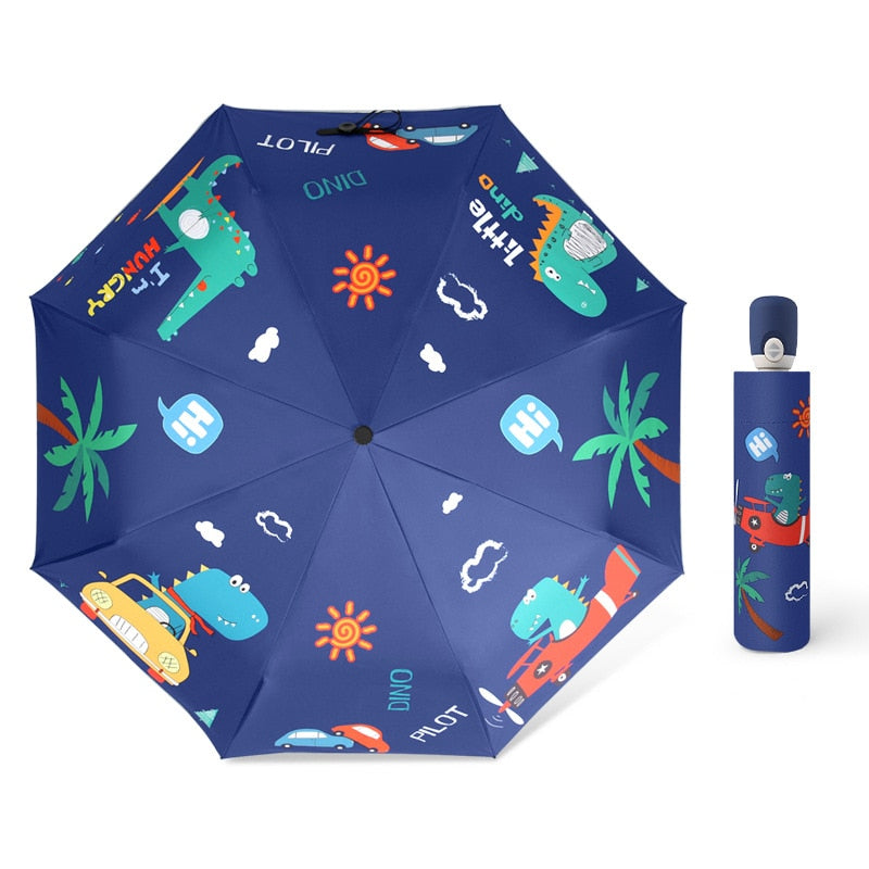 Navy Dinosaur Umbrella