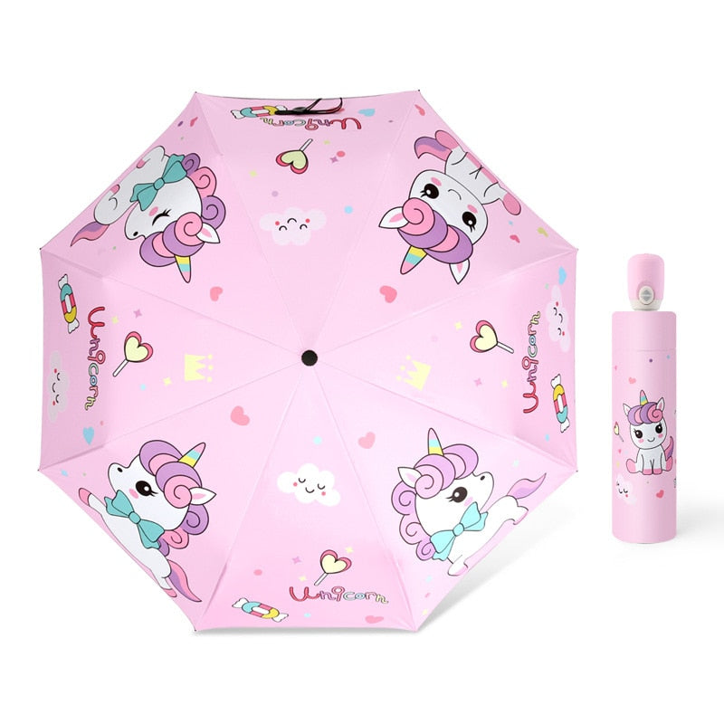 Pink Unicorn Umbrella