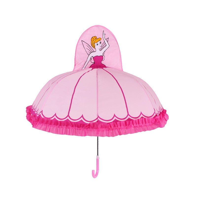 3-D Pink Fairy Umbrella